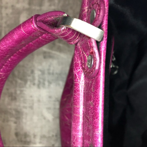 Jessica Simpson Retro Structured Textured Clasp Purse Dark Pink FLAWS Y2K - Picture 13 of 16